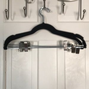 28 black velvet skirt/pant hangers